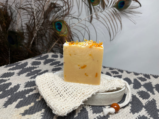 Unscented Yarrow & Chaga Mushroom Infused Goat Milk Soap